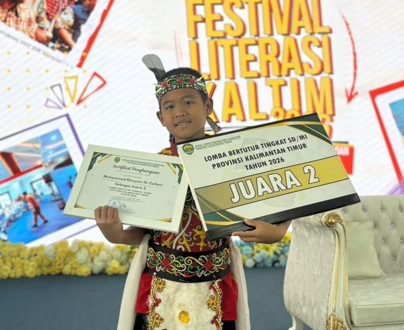 Muhammad Rhisyam Al Zailani, siswa SDN 001 Bontang Selatan (Dok:Lutfi Aziz/Pusaranmedia.com