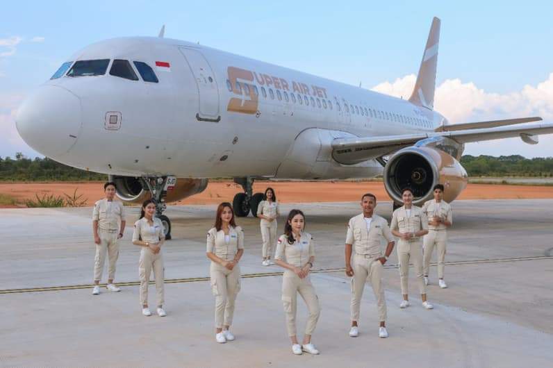 Pesawat Super Air Jet. Maskapai ini melayani penerbangan Sampit-Jakarta di Bandara H Asan Sampit. (Foto: Super Air Jet)
