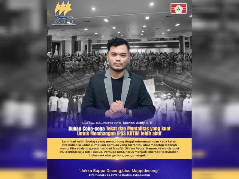 Bakal Calon Ketua PD/IPSS Kutai Timur, Sakriadi Aldy. (Foto: Dok pribadi Aldy)