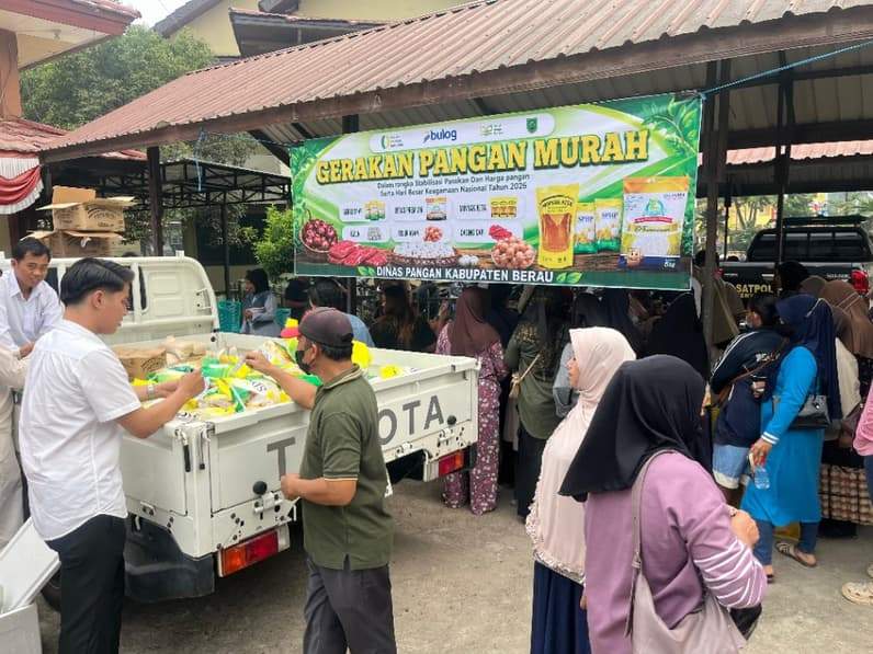 Gerakan Pangan Murah (GPM) yang digelar Dinas Pangan Berau. (Foto: Nur Hidayah/Pusaranmedia.com)