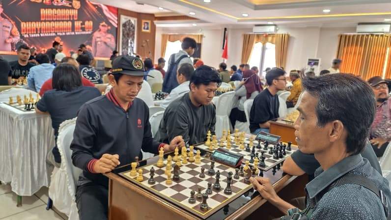 Turnamen Catur Kapolres Kukar Cup 2026 (Foto: Aswin/pusaranmedia.com)