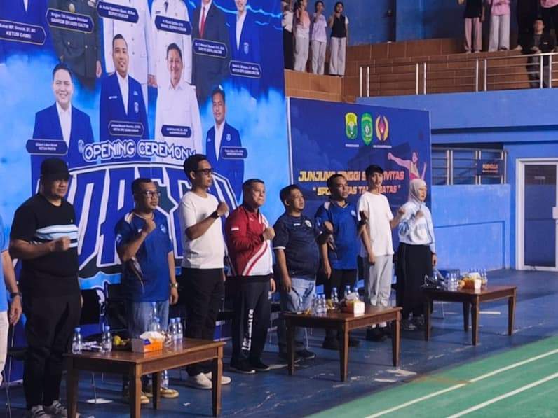 PORSENI GAMKI 2026 resmi dibuka di Gedung PBSI Kukar (Foto: Aswin/pusaranmedia.com)