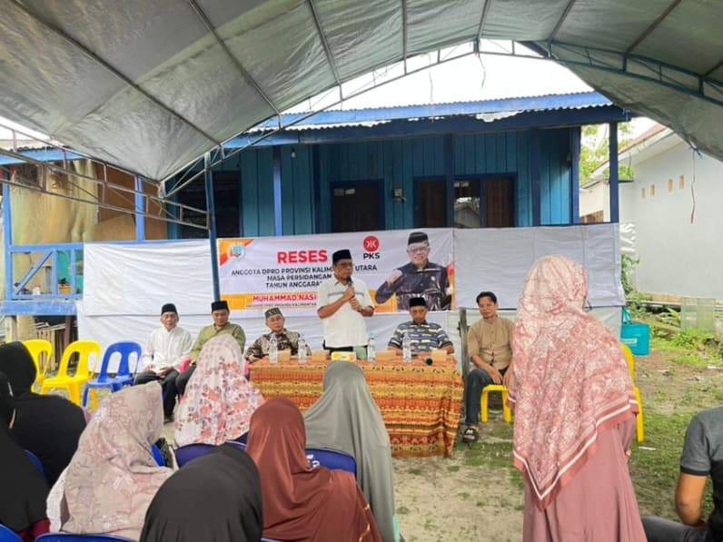 Suasana kegiatan reses di wilayah Sungai Bilal, Nunukan Barat, akhir pekan kemarin. (Foto : Istimewa)
