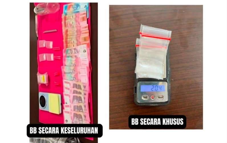 BB sabu yang diamankan oleh Polres Kutim. (Foto: Dok Polres Kutim)