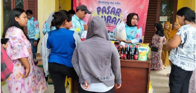 Pasar Murah DKUKMPP Nunukan di Desa Pembeliangan, Kecamatan Sebuku. (Foto: DKUKMPP Nunukan)