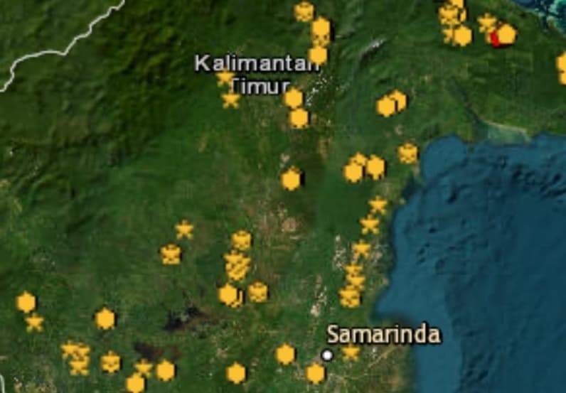 Pemantauan real-time karhutla di Provinsi Kaltim. (Foto: Kementerian Kehutanan RI 31 Agustus 2026)