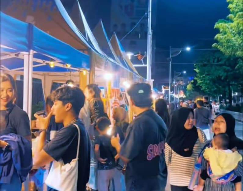 Car Free Night di Jalan Kesuma Bangsa. (Foto: Dok.Dishub Samarinda)