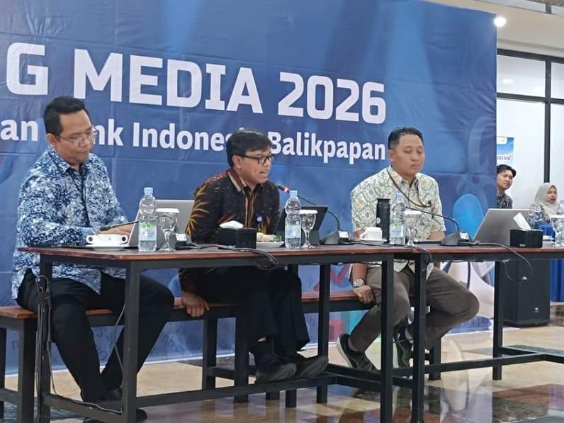 Kepala Perwakilan BI Balikpapan, Robi Ariadi mengungkapkan dua UMKM binaannya di pasar global MIHAS, Kuala Lumpur, Malaysia, Selasa (29/9/2026). (Foto: Achmad Fadillah/Pusaranmedia.com)