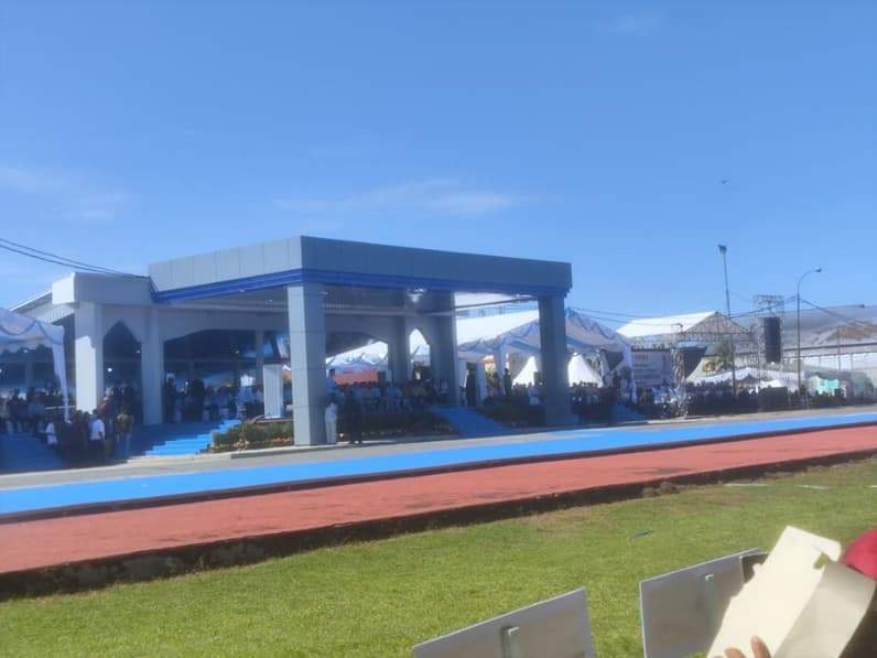 Saat acara pembukaan PENAS Petani Nelayan XVII Tahun 2026 di Gorontalo. (Foto : Dok DTPH Paser)