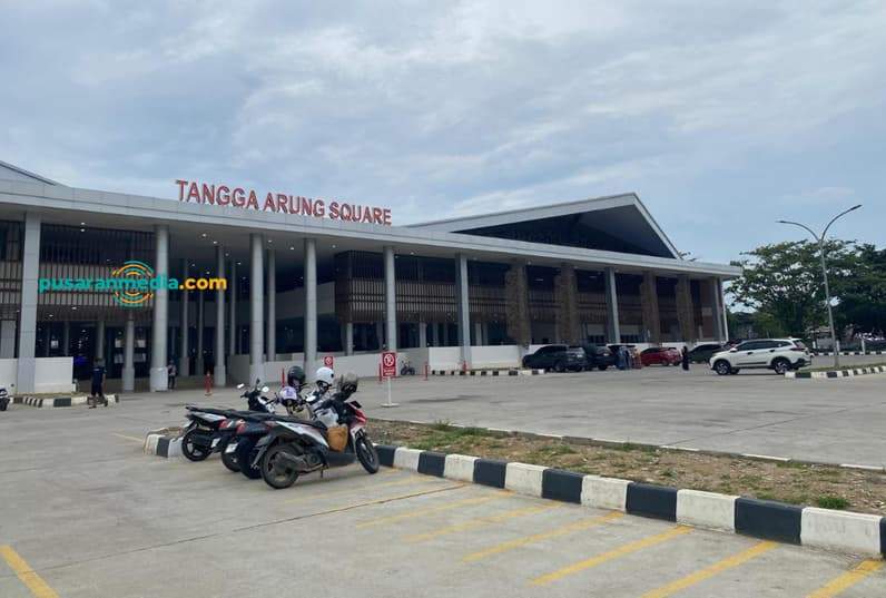Pasar tangga arung square. (Foto: Aswin/Pusaranmedia.com)