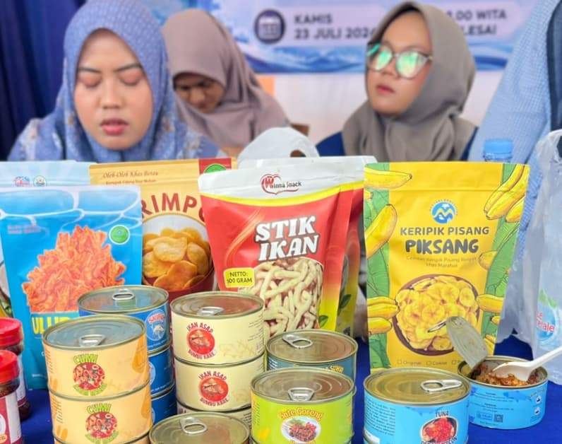 Tujuh Varian Produk Ikan Kaleng. (Foto: Nur Hidayah/ pusaranmedia.com)