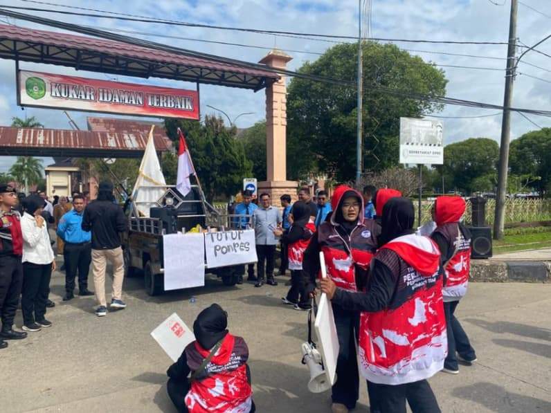 TRC PPA Kaltim Desak Penutupan Ponpes di Tenggarong Seberang. (Foto: Aswin/Pusaranmedia.com)