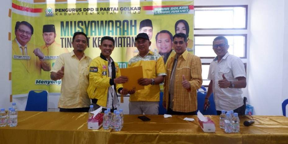 Akkas yang terpilih menjadi Ketua PTK Sangatta Utara Partai Golkar.(istimewa)