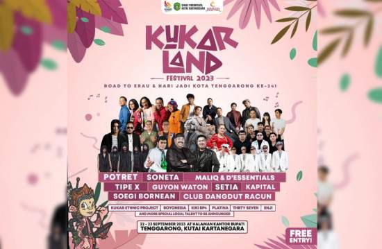 Sederet Artis Ramaikan Kukar Land Festival 2023, Mulai dari Rhoma Irama Hingga Soegi Bornean